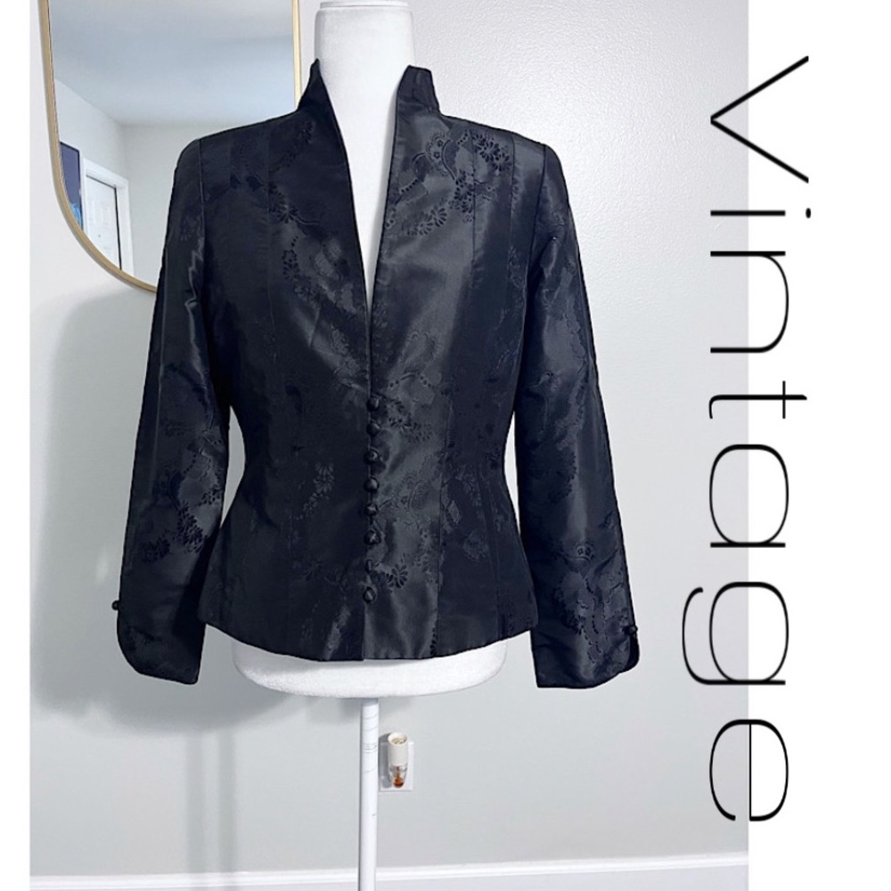 Vicki Soble Vintage Damask Blazer